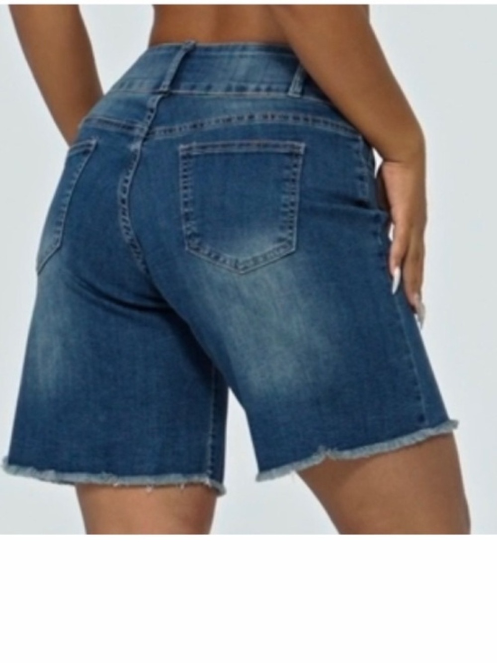 NWT Roswear Jean Shorts Stretch High Rise Modern Tailoring New Size XXL  / 18